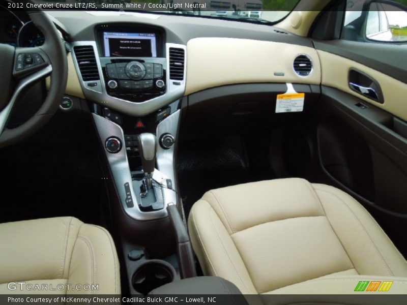 Summit White / Cocoa/Light Neutral 2012 Chevrolet Cruze LTZ/RS