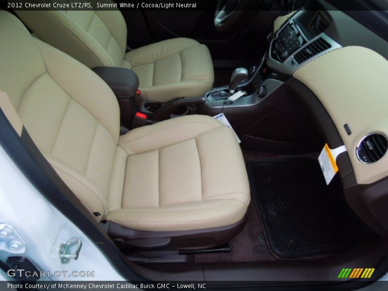 Summit White / Cocoa/Light Neutral 2012 Chevrolet Cruze LTZ/RS