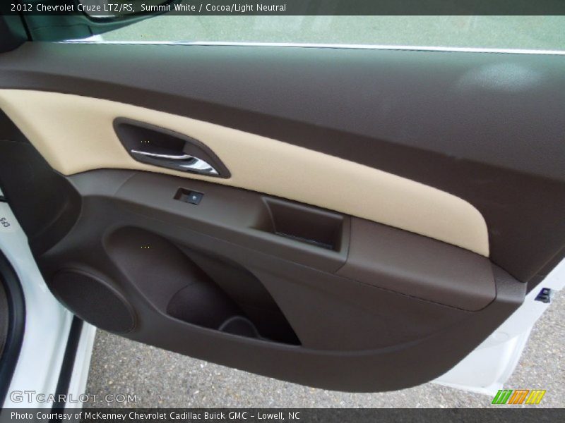 Summit White / Cocoa/Light Neutral 2012 Chevrolet Cruze LTZ/RS