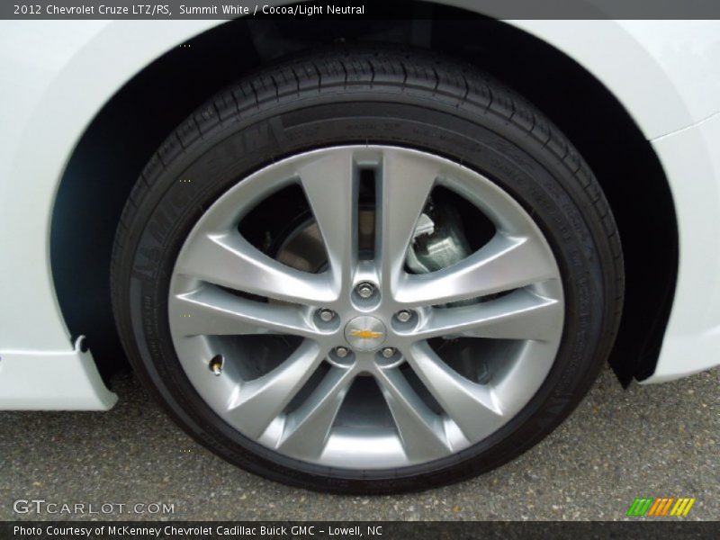 Summit White / Cocoa/Light Neutral 2012 Chevrolet Cruze LTZ/RS