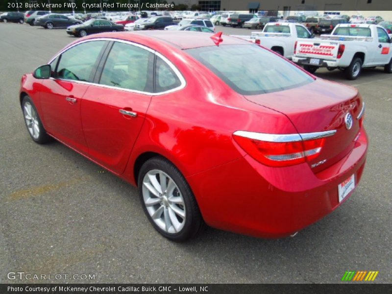 Crystal Red Tintcoat / Cashmere 2012 Buick Verano FWD