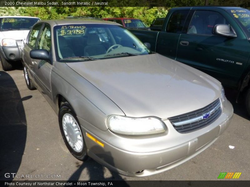 Sandrift Metallic / Neutral 2000 Chevrolet Malibu Sedan