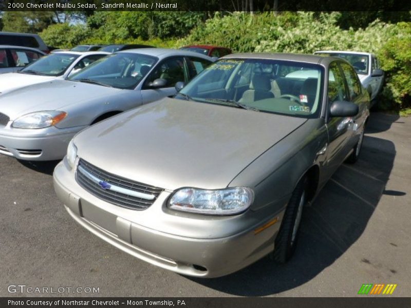 Sandrift Metallic / Neutral 2000 Chevrolet Malibu Sedan