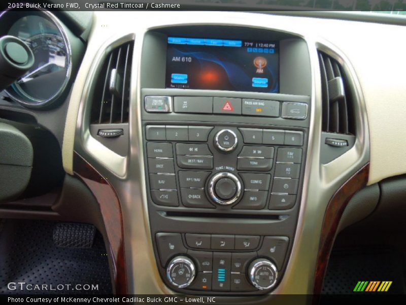 Crystal Red Tintcoat / Cashmere 2012 Buick Verano FWD
