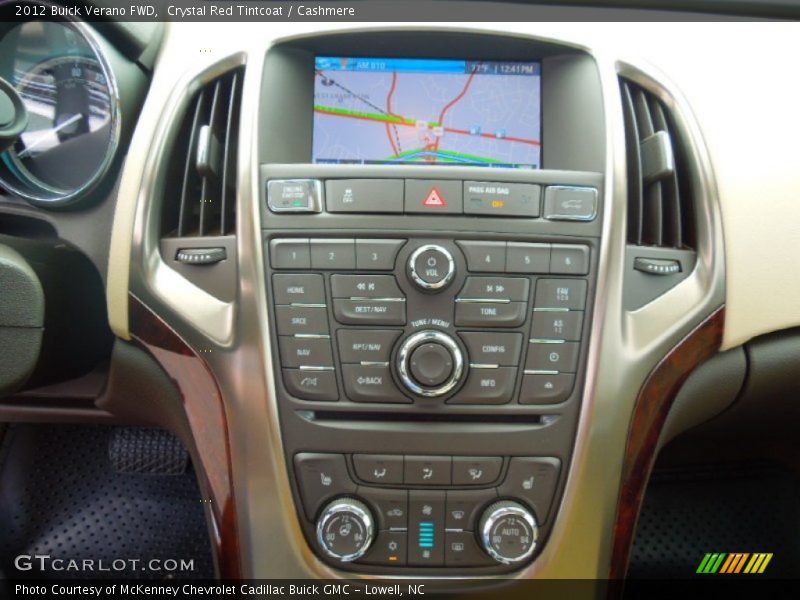 Crystal Red Tintcoat / Cashmere 2012 Buick Verano FWD