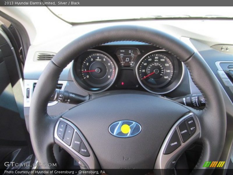 Silver / Black 2013 Hyundai Elantra Limited