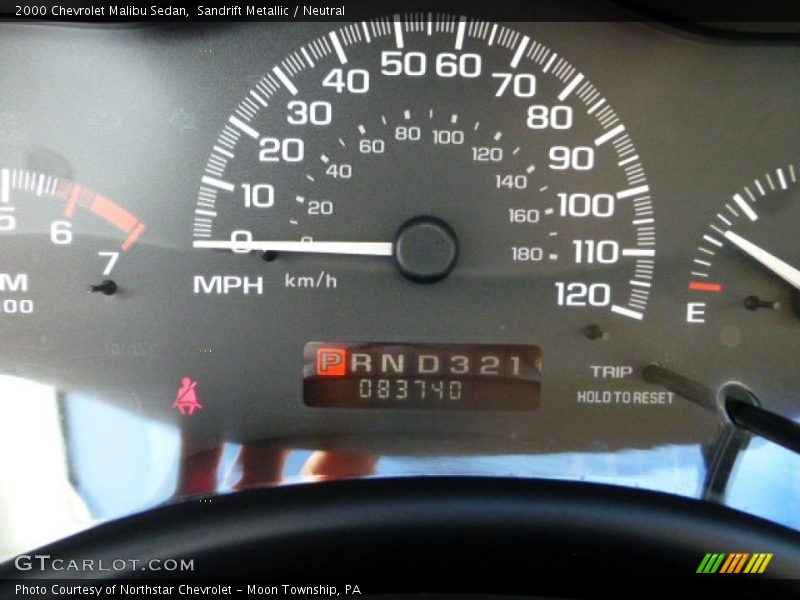 Sandrift Metallic / Neutral 2000 Chevrolet Malibu Sedan