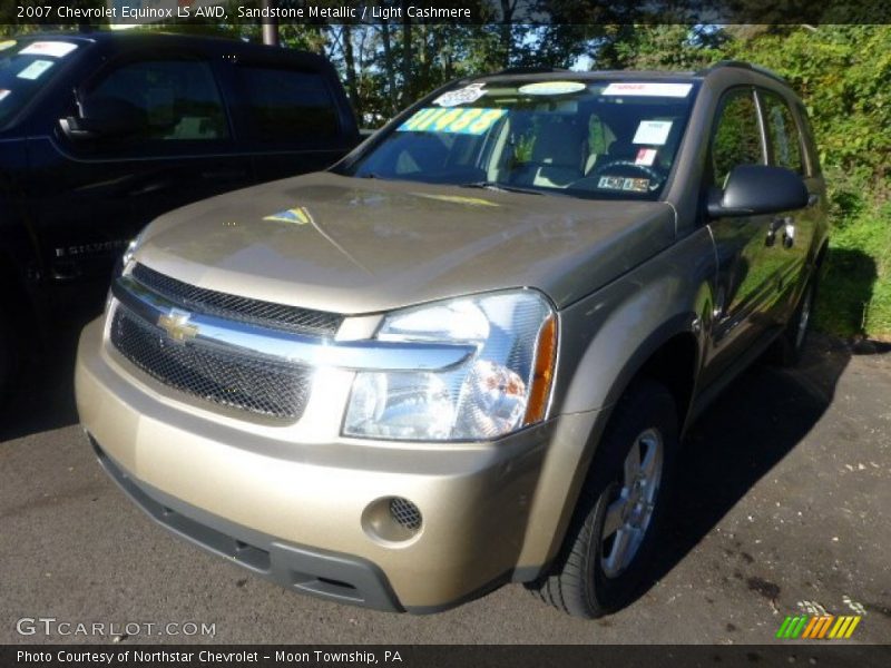 Sandstone Metallic / Light Cashmere 2007 Chevrolet Equinox LS AWD