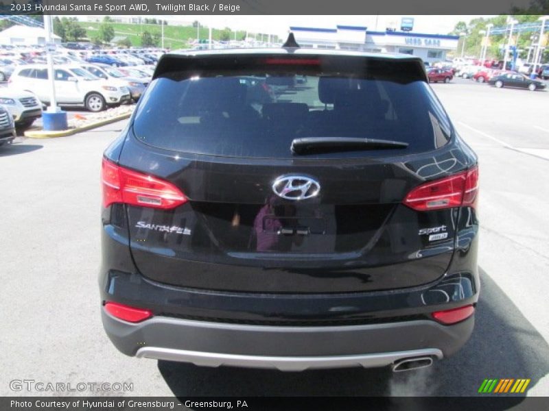 Twilight Black / Beige 2013 Hyundai Santa Fe Sport AWD