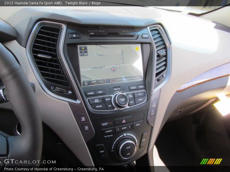 Twilight Black / Beige 2013 Hyundai Santa Fe Sport AWD