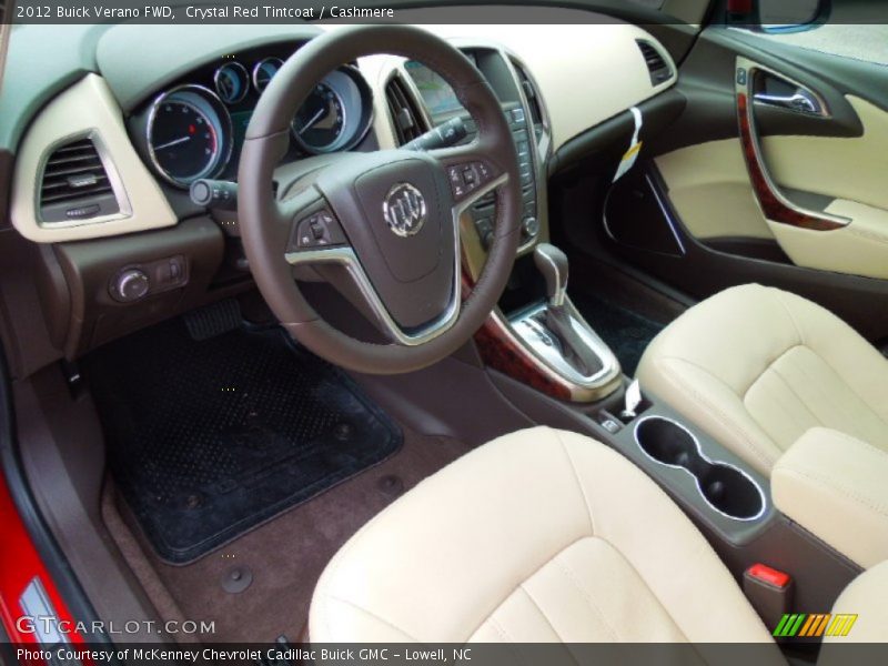 Crystal Red Tintcoat / Cashmere 2012 Buick Verano FWD