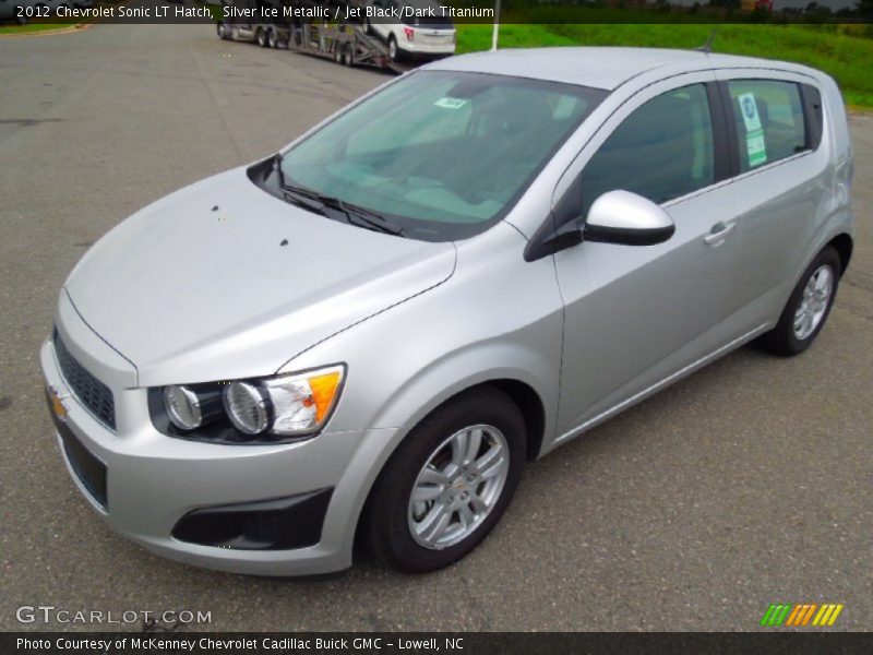 Silver Ice Metallic / Jet Black/Dark Titanium 2012 Chevrolet Sonic LT Hatch