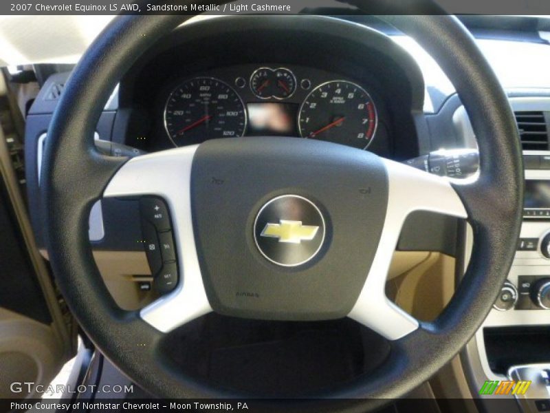 Sandstone Metallic / Light Cashmere 2007 Chevrolet Equinox LS AWD