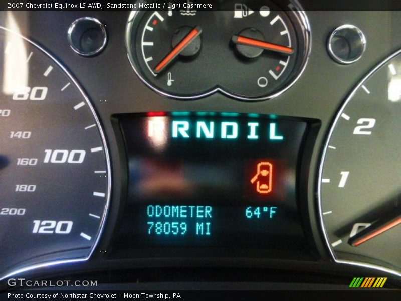 Sandstone Metallic / Light Cashmere 2007 Chevrolet Equinox LS AWD