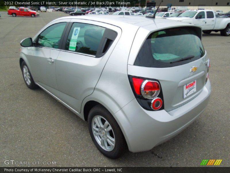 Silver Ice Metallic / Jet Black/Dark Titanium 2012 Chevrolet Sonic LT Hatch