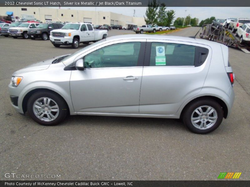 Silver Ice Metallic / Jet Black/Dark Titanium 2012 Chevrolet Sonic LT Hatch