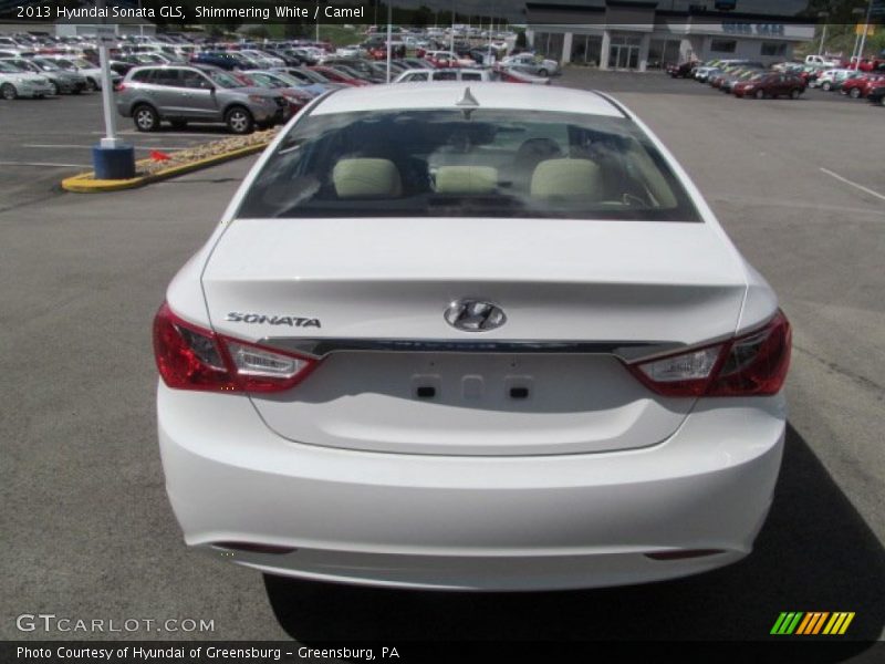 Shimmering White / Camel 2013 Hyundai Sonata GLS