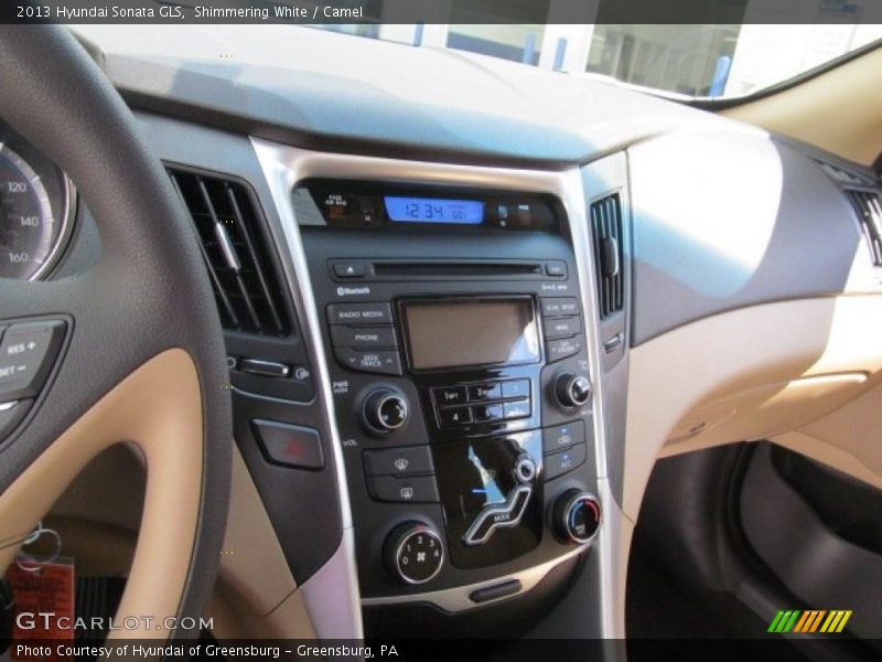 Shimmering White / Camel 2013 Hyundai Sonata GLS