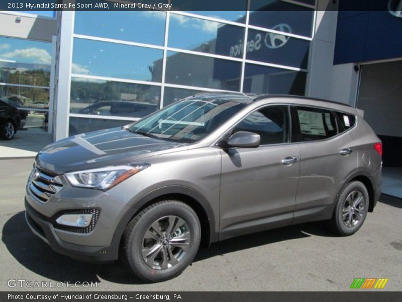 Mineral Gray / Gray 2013 Hyundai Santa Fe Sport AWD