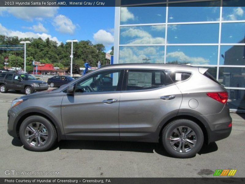Mineral Gray / Gray 2013 Hyundai Santa Fe Sport AWD