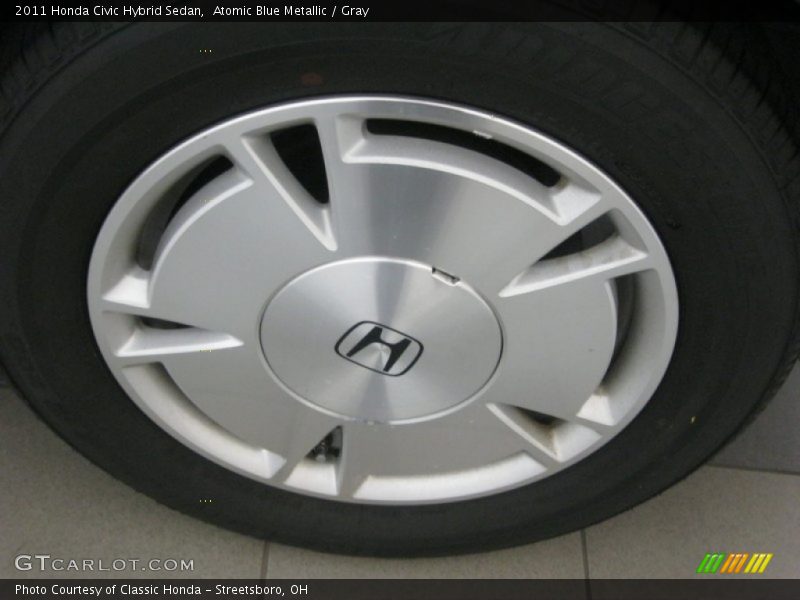 Atomic Blue Metallic / Gray 2011 Honda Civic Hybrid Sedan