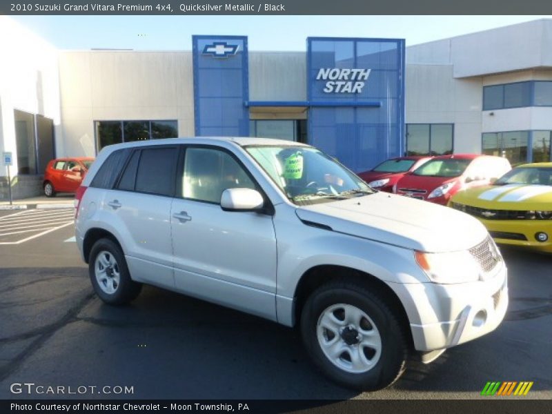 Quicksilver Metallic / Black 2010 Suzuki Grand Vitara Premium 4x4