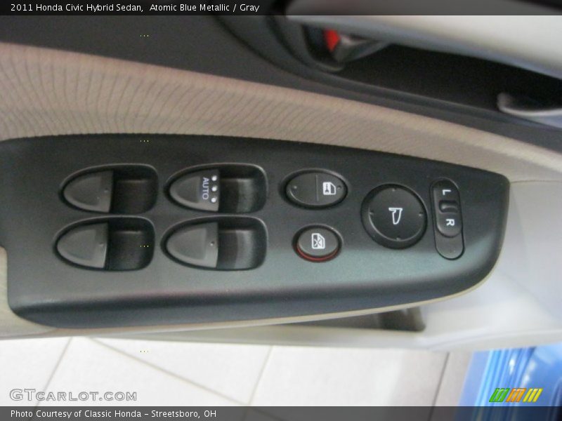 Atomic Blue Metallic / Gray 2011 Honda Civic Hybrid Sedan