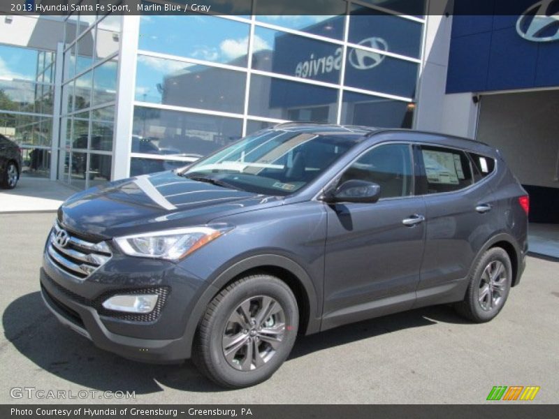Marlin Blue / Gray 2013 Hyundai Santa Fe Sport