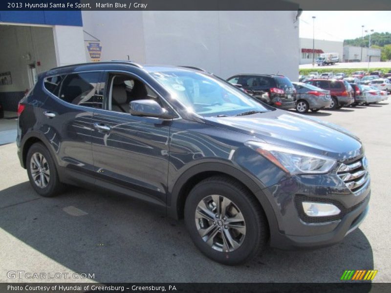 Marlin Blue / Gray 2013 Hyundai Santa Fe Sport