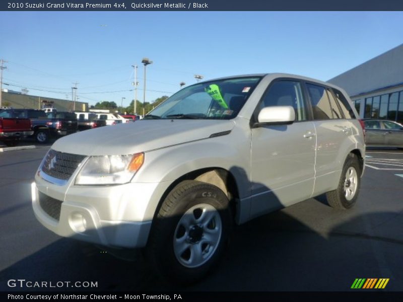 Quicksilver Metallic / Black 2010 Suzuki Grand Vitara Premium 4x4