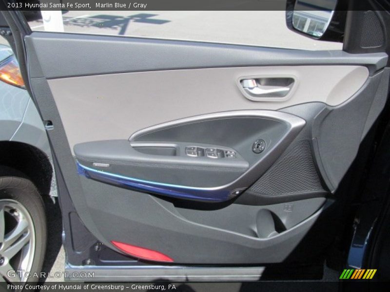 Marlin Blue / Gray 2013 Hyundai Santa Fe Sport