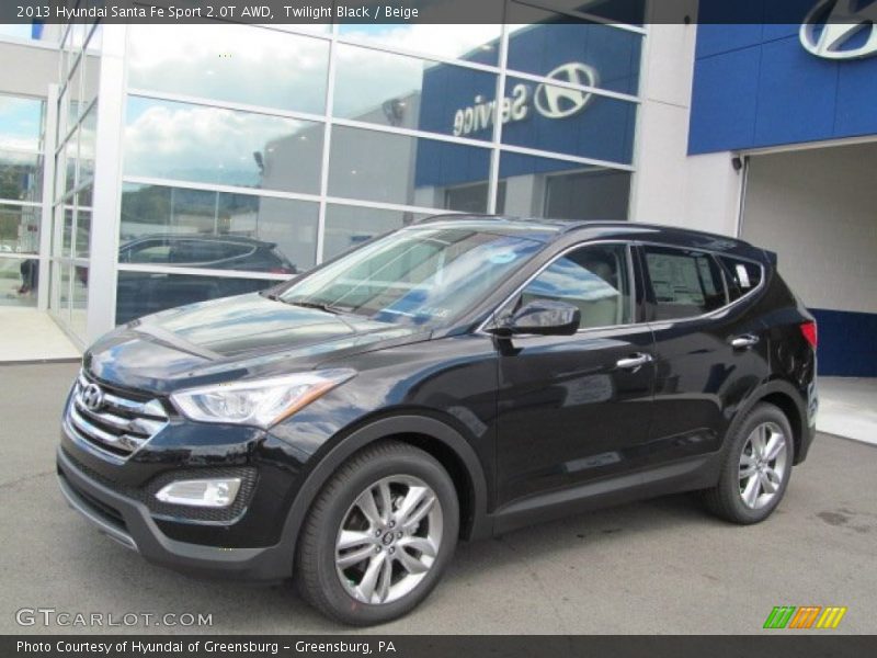 Twilight Black / Beige 2013 Hyundai Santa Fe Sport 2.0T AWD
