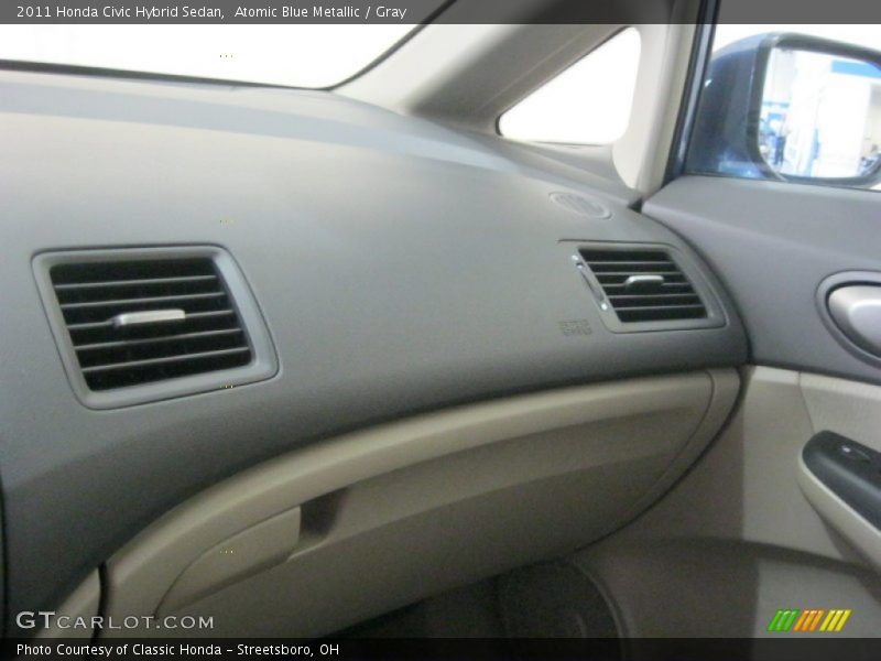 Atomic Blue Metallic / Gray 2011 Honda Civic Hybrid Sedan
