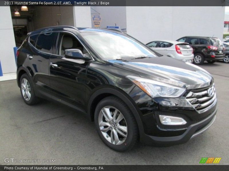 Twilight Black / Beige 2013 Hyundai Santa Fe Sport 2.0T AWD