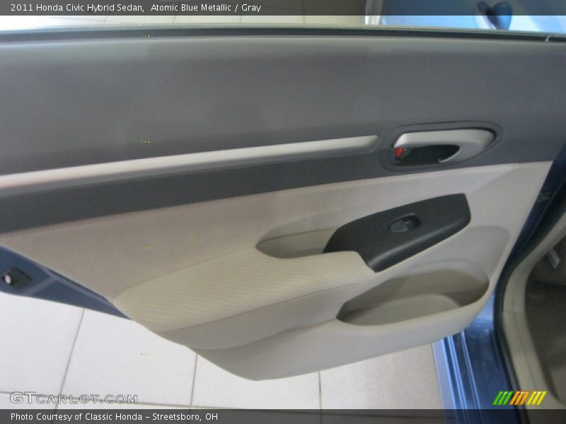 Atomic Blue Metallic / Gray 2011 Honda Civic Hybrid Sedan