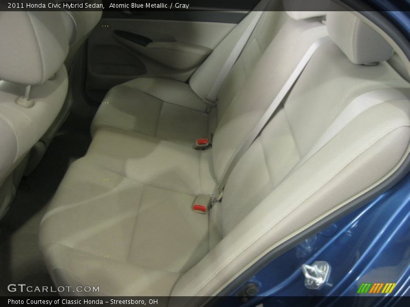 Atomic Blue Metallic / Gray 2011 Honda Civic Hybrid Sedan