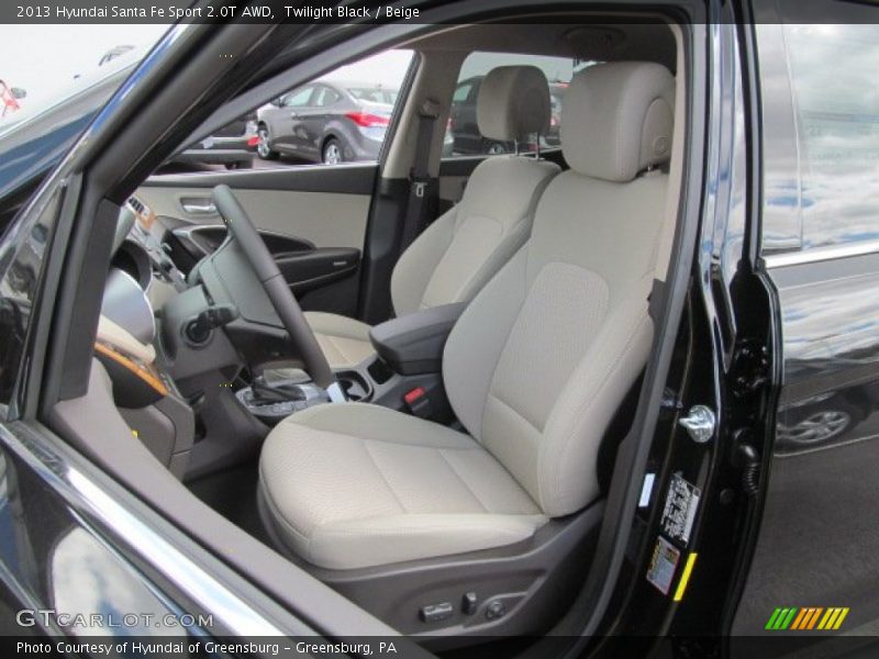 Twilight Black / Beige 2013 Hyundai Santa Fe Sport 2.0T AWD