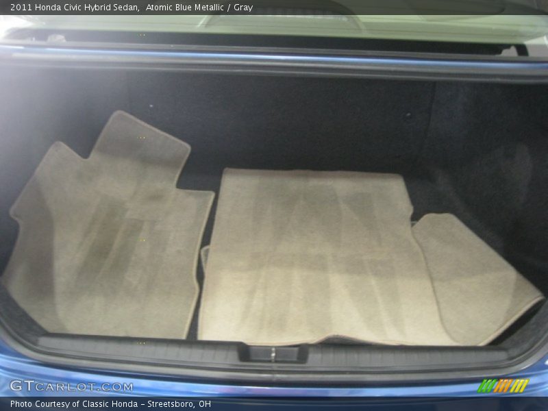 Atomic Blue Metallic / Gray 2011 Honda Civic Hybrid Sedan