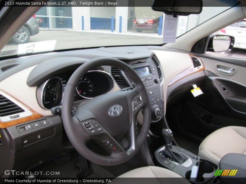 Twilight Black / Beige 2013 Hyundai Santa Fe Sport 2.0T AWD