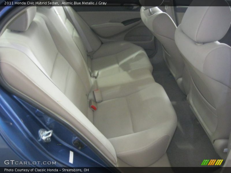 Atomic Blue Metallic / Gray 2011 Honda Civic Hybrid Sedan