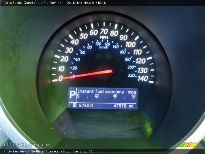 Quicksilver Metallic / Black 2010 Suzuki Grand Vitara Premium 4x4