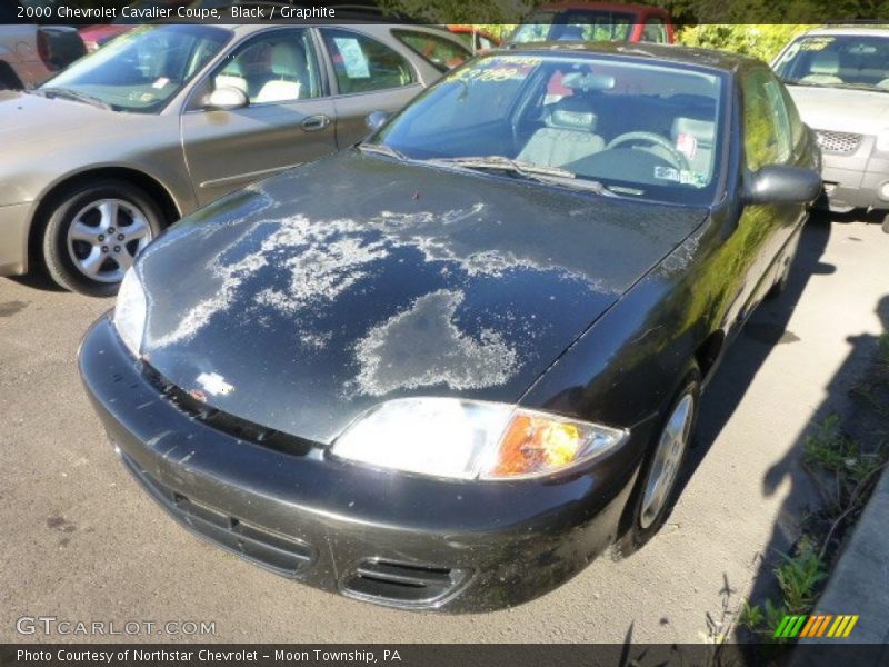 Black / Graphite 2000 Chevrolet Cavalier Coupe