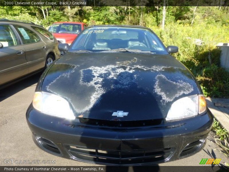 Black / Graphite 2000 Chevrolet Cavalier Coupe