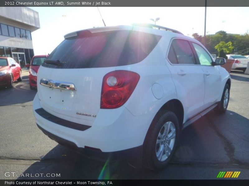 Summit White / Jet Black 2012 Chevrolet Equinox LT AWD