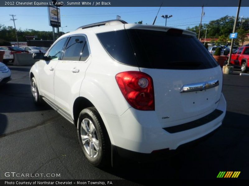 Summit White / Jet Black 2012 Chevrolet Equinox LT AWD