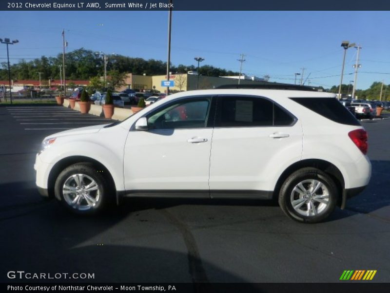 Summit White / Jet Black 2012 Chevrolet Equinox LT AWD