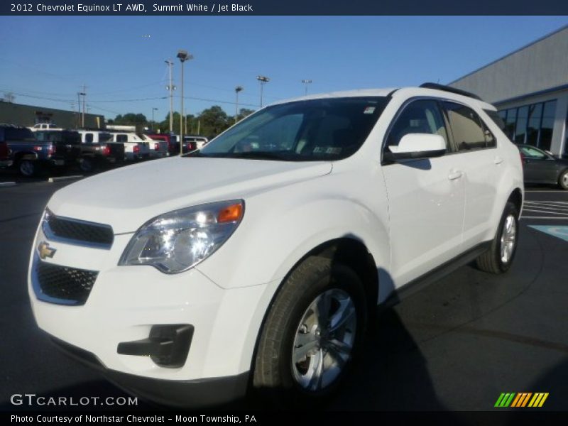 Summit White / Jet Black 2012 Chevrolet Equinox LT AWD