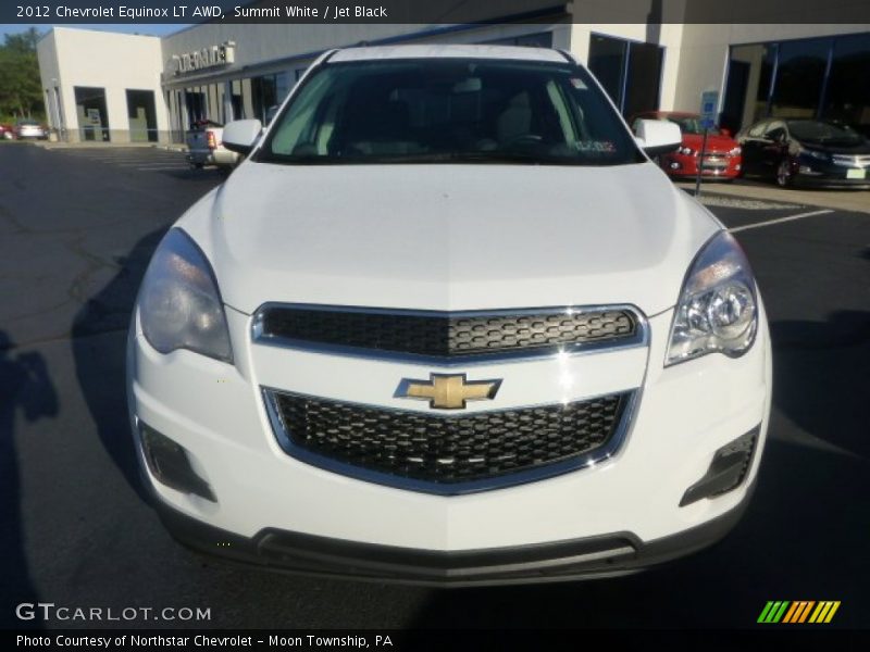 Summit White / Jet Black 2012 Chevrolet Equinox LT AWD