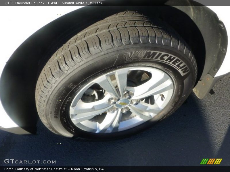 Summit White / Jet Black 2012 Chevrolet Equinox LT AWD
