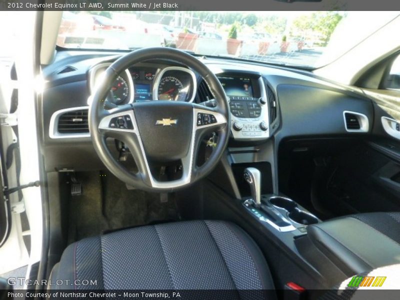 Summit White / Jet Black 2012 Chevrolet Equinox LT AWD